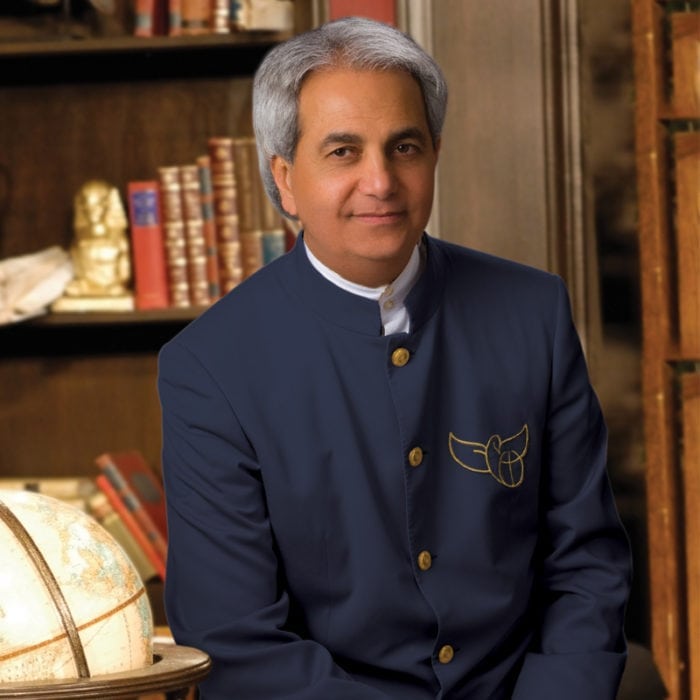 Pastor Benny Hinn in his office