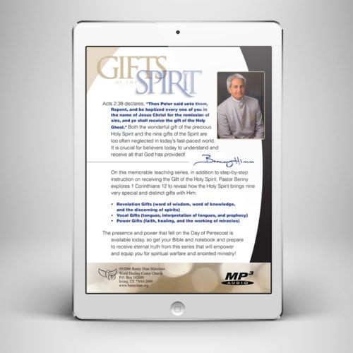 Gifts of the Spirit - Back Cover - Benny Hinn Ministries