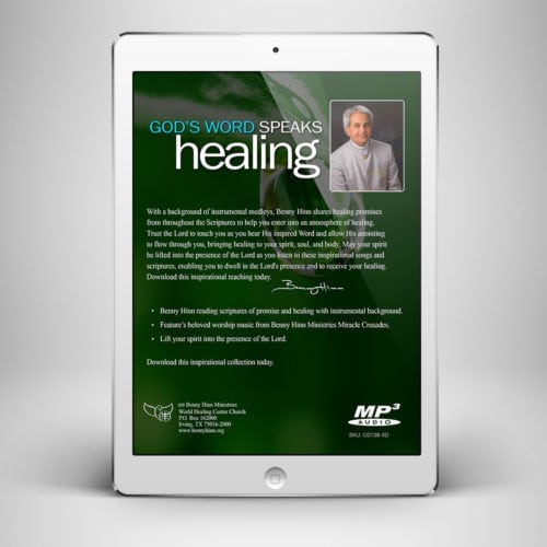 God's Word Speaks Healing - Back Cover - Benny Hinn Ministries