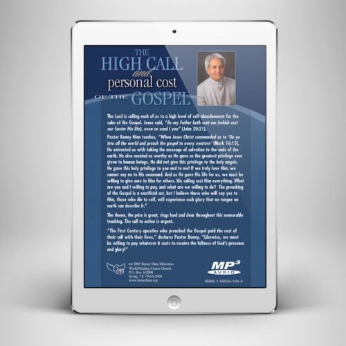 The High Call and Personal - Back Cover - Benny Hinn Ministries