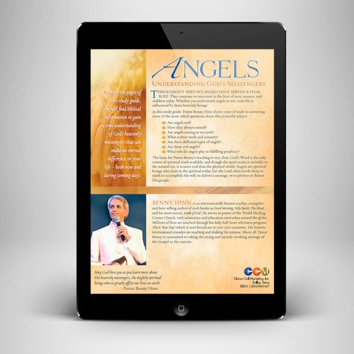 Angels Study Guide eBook - back cover - Benny Hinn Ministries