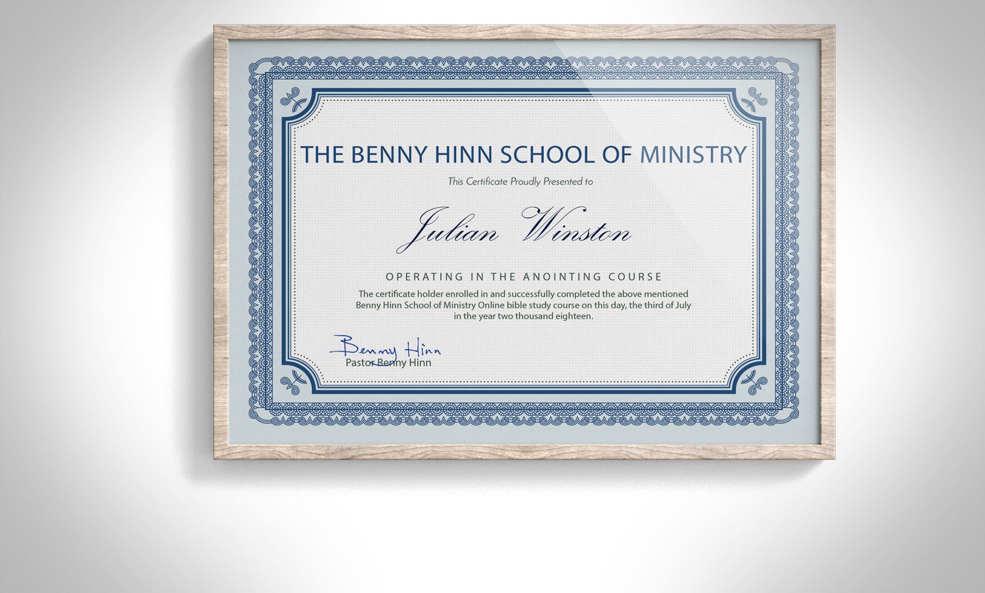 Benny Hinn School of Minsitry nav - Benny Hinn Ministries