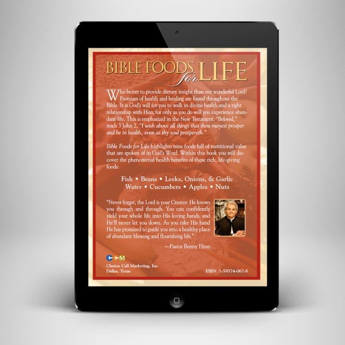 Bible Foods for Life eBook - back cover - Benny Hinn Ministries