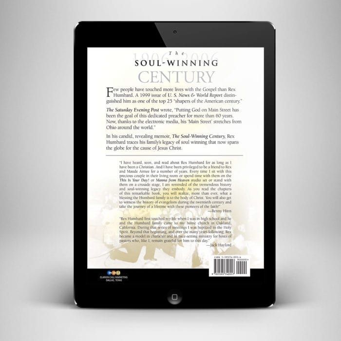 Soul Winning Century Ebook - Back Cover - Benny Hinn Ministries