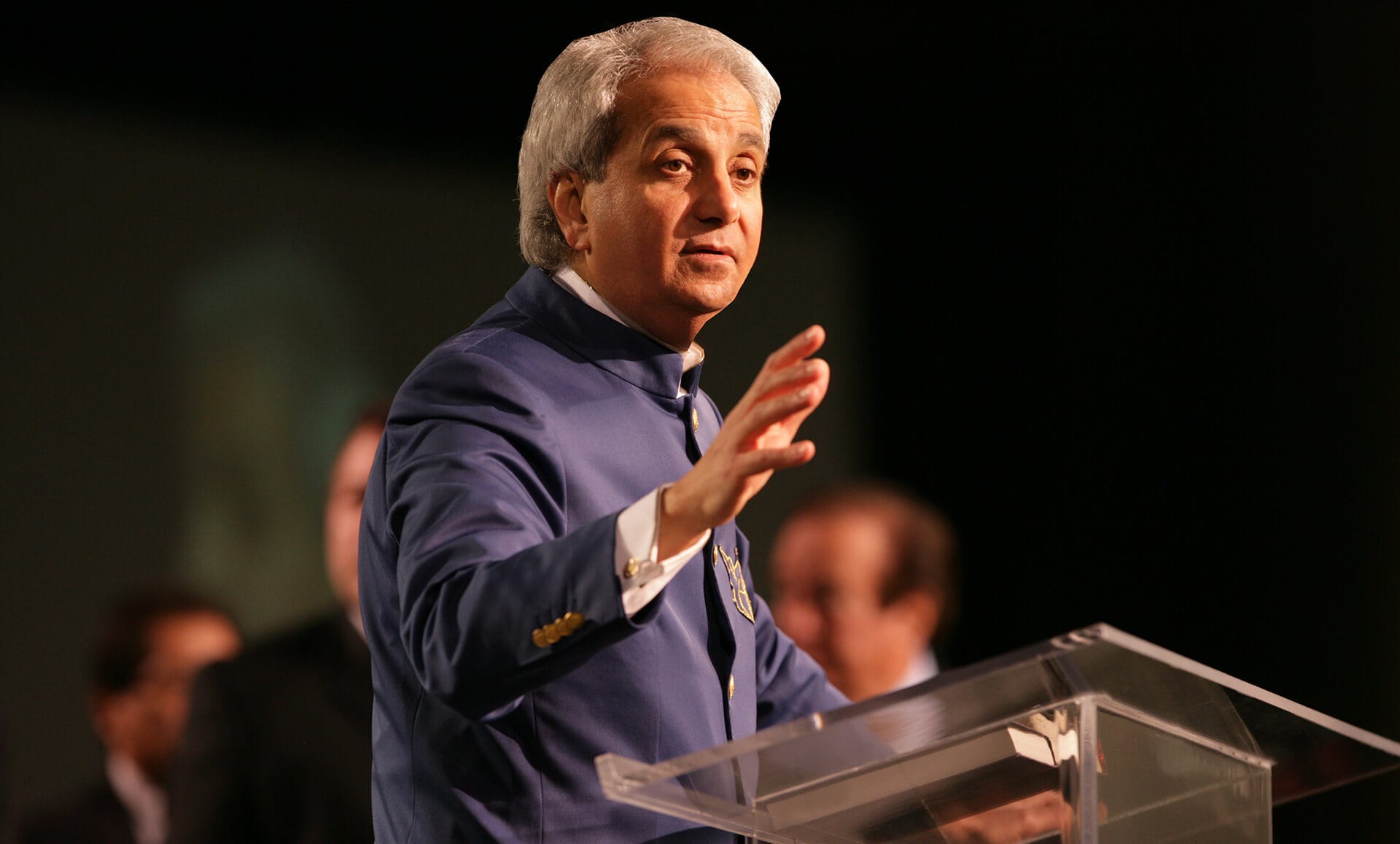 Benny Hinn teaching on stage