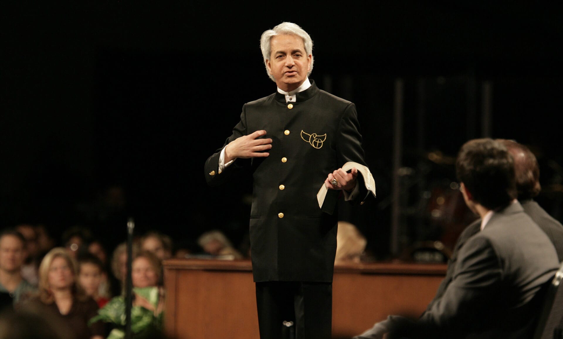 Benny Hinn on stage - enewsletter - Benny Hinn Ministries