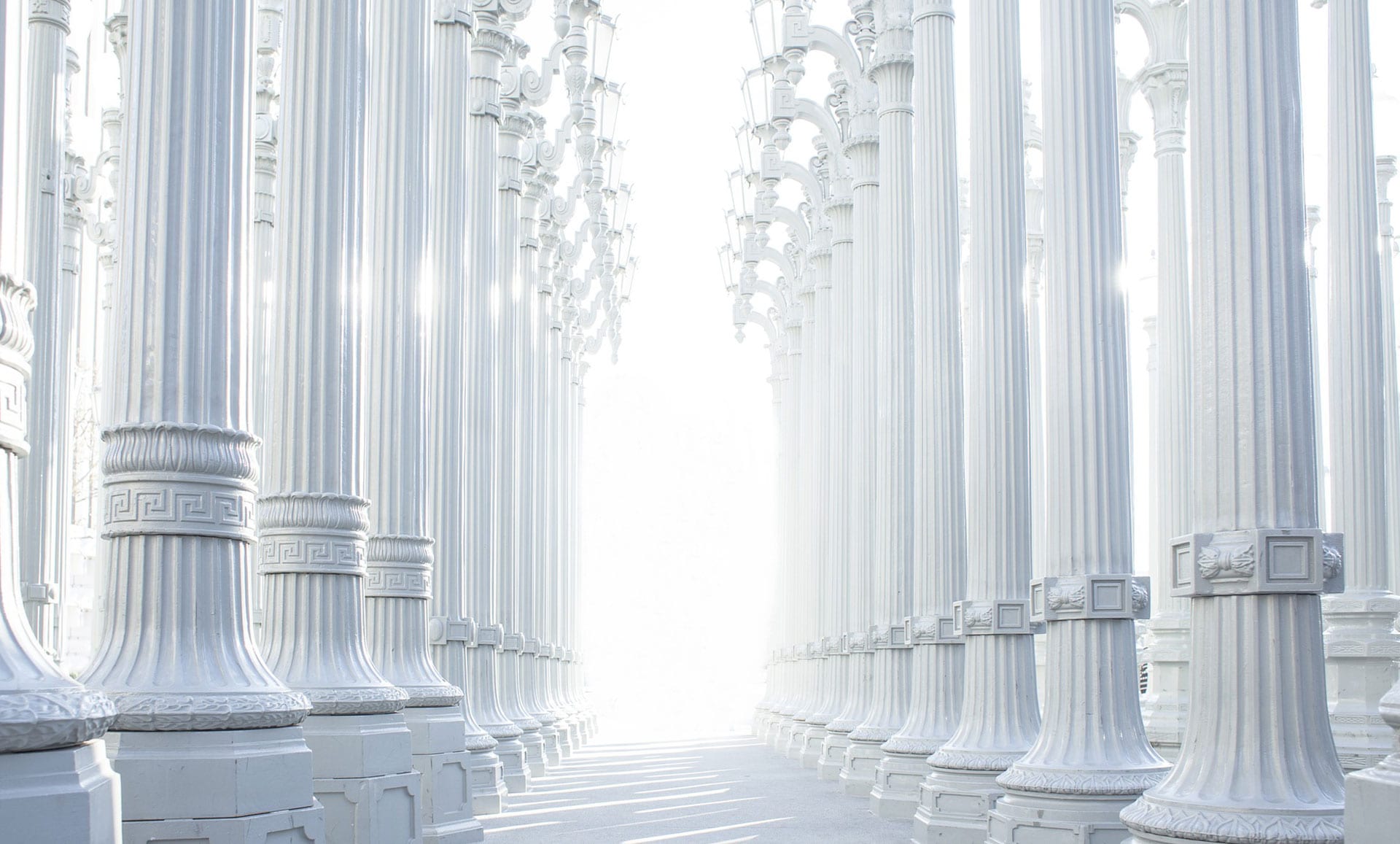 white columns