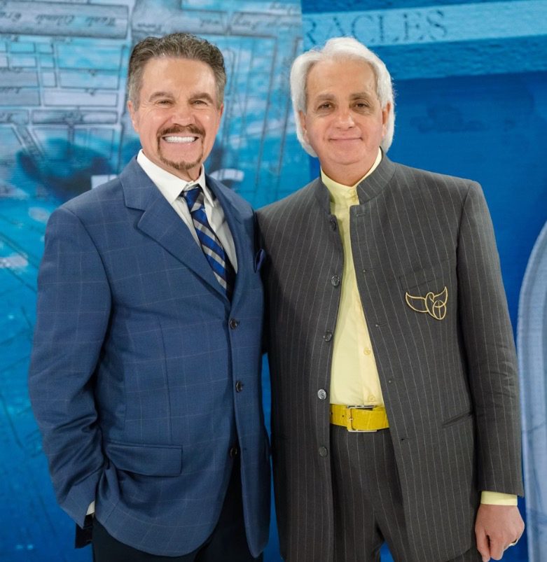 Marcus Lamb with Benny Hinn